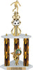 Soccer Sport Color Riser Three-Post Trophy [TCSR3P24-SC]
