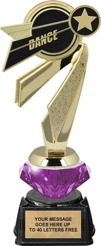 Dance Bullseye Diamond Riser Trophy [TDRBE9-DC]