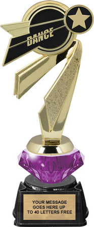 Dance Bullseye Diamond Riser Trophy [TDRBE9-DC]