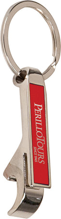 Metal Bottle Opener Key Chain- Red [BOKC121-RED]