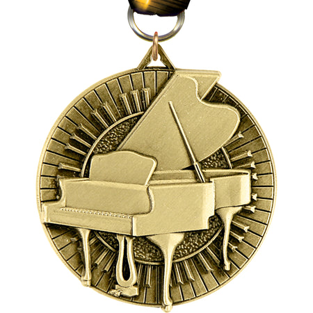 2" Piano Ultra-Impact 3-D Medal [MDTD2-PNO]