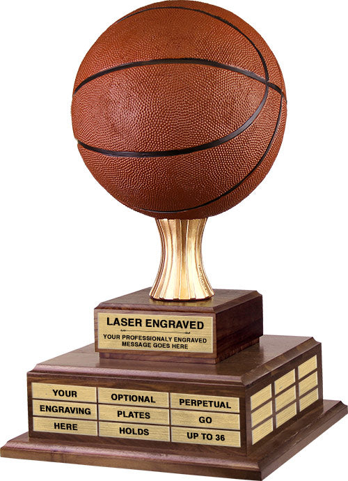Basketball Twin Tier Perpetual Trophy [TPP2L-PD-BK]