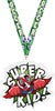 Soccer Super Kid In Flight Acrylic Medal- 3.75 Inch [MACR375-SHKD-SC-Q]