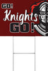 Knight Mascot Yard Sign - 24 x 18 inch [YS2418-MSCT-KNT]