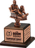 Bronze Finish Armchair Fantasy Basketball Sculpture on Walnut Base [GWB-FBK-9-B]