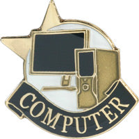 Scholastic Star Pins- Computer [PB113]