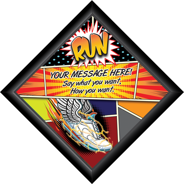 Diamond Plaque- Running [PFCDIA-14-TK]