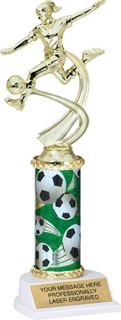 Soccer Motion Sport Trophy- Female 11 inch [TMPATR-SCF-11]