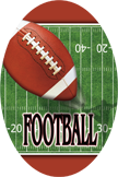 Football- Aerial Oval Insert [OV-1915]