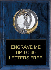 Golf Motion Xtreme Plaque - Female [PMX79-GLF]