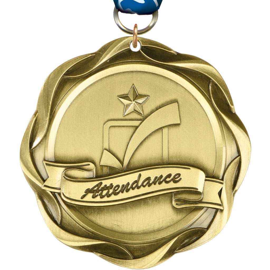 3" Attendance Fusion Diecast Medal [MFUS2-ATT]