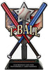 T-Ball Home Plate Acrylic Trophy- 8.5 inch [TACR85-HP-TEEBL-Q]