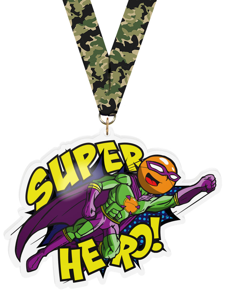 Exclusive Ping Pong Male Super Hero 5-Inch Colorix-M Acrylic Medal [MACR5-SH-PNGPNGM-Q]