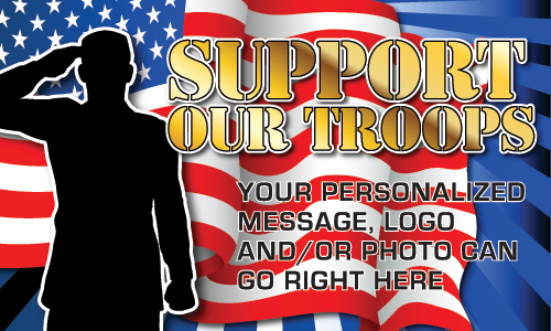 Political 3 x 5 Vinyl Banner- Salute [VB-POL-SAL-35]