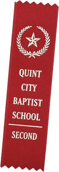 Custom Ribbon with Top & Bottom Pinked [RC16PNKD]