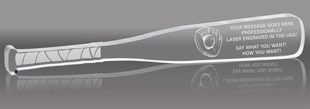Acrylic Baseball Bat Award - 18 inch [ABAT-BS-18-Q]