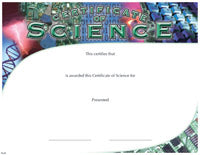 Full Color Certificates: Science  [CCT129]