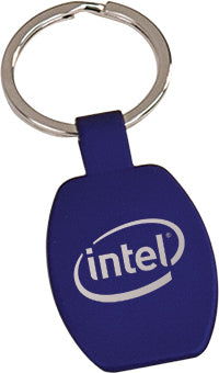 Rectangular Metal Key Chain- Blue [KCRCT102-BLU]