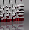 Reflective Base Acrylic Award- Red 3.5x5 inch [ACRS-3R]