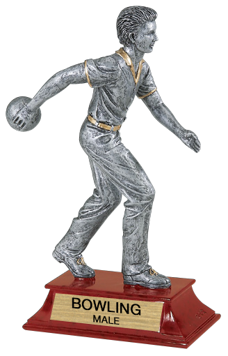 Bowling Signature Series Resin Trophy - Male [SSR6-BW]