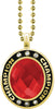 Ruby Gem Gold Champion Charm [CSOV-CHMP-STN-RED-G]