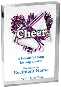 Cheer Vibrix Acrylic Award [ACB57V-CH]