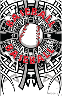 Baseball- Tribal Plaque Insert [BBP-2053]