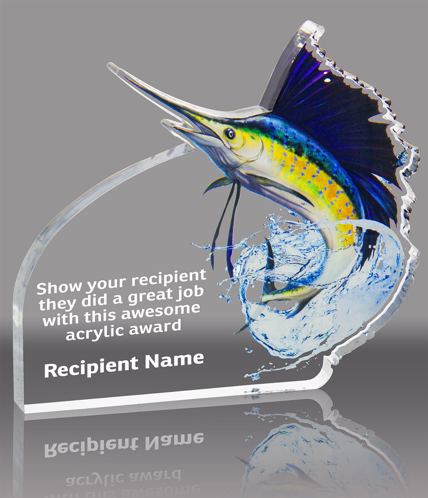 Sailfish Acrylic Award- 5.4x4.8 inch [AFSH-SLFSH-54-Q]