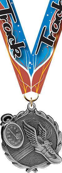 Track Wreath Medal- Silver [MP18-TK-S]