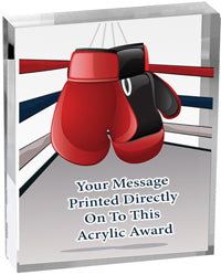 Boxing Vibrix Acrylic Award [ACB46V-BX]