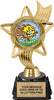 Ribbon Star Color Insert Trophy on Synthetic Regal Base [TRGi-J27]