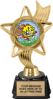 Ribbon Star Color Insert Trophy on Synthetic Regal Base [TRGi-J27]