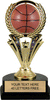 Basketball Trophy with Spinning Ball [TSB2D-BK]