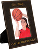 7.75 x 9.75 Black Laserable Leatherette Picture Frame [PLLF57-357]