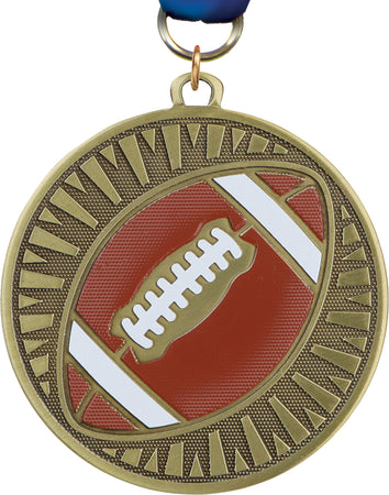 2 3/8" Football Velocity Medal [MPVLCT2-FB]