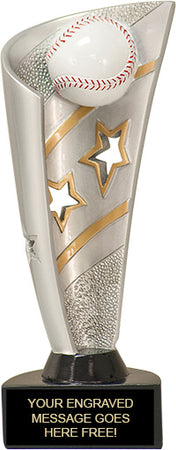 Baseball Banner Resin 3D Sport Trophy [RJBAN8-BS]